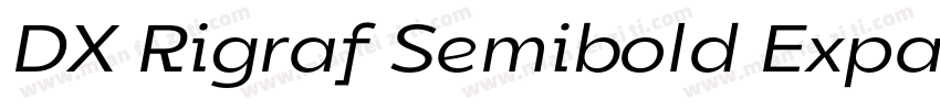 DX Rigraf Semibold Expanded字体转换